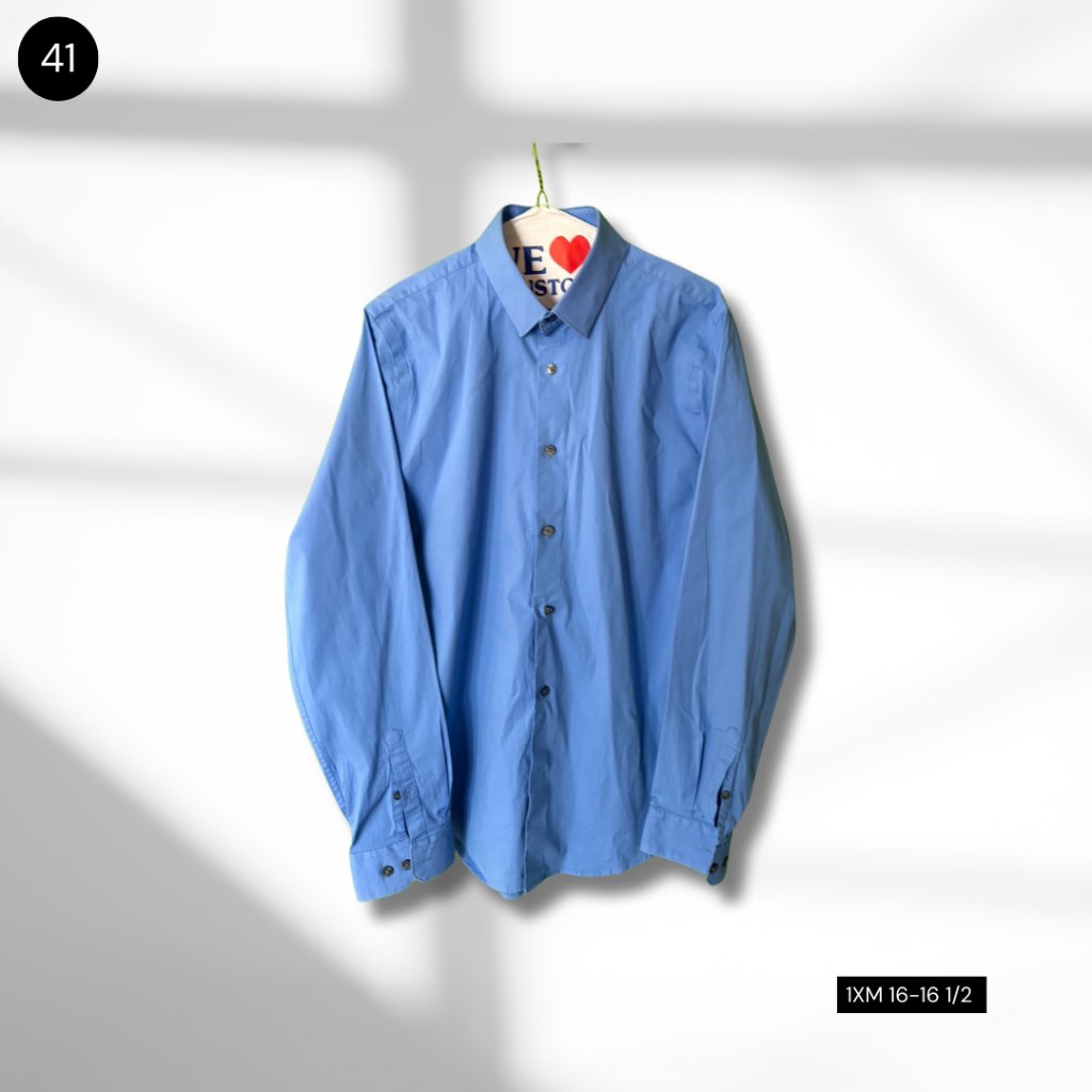 1mx Extra-Slim Fit Long Sleeve Shirt - 16-16 1/2